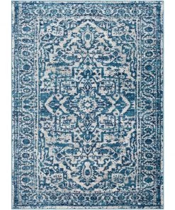 Copper Grove Hagestein Vintage Medallion Sky Blue White Area Rug 13 Copper Grove Hagestein Vintage Medallion Sky Blue White Area Rug