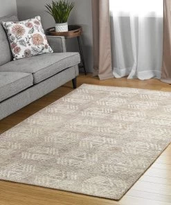 Bombay Adana Hand-Woven Bamboo Silk Mink Soft Area Rug