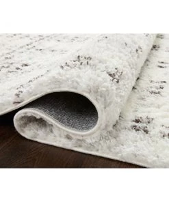 Alexander Home Modern Checkered Shag Soft Area Rug