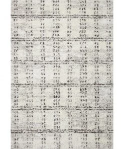 Alexander Home Modern Checkered Shag Soft Area Rug