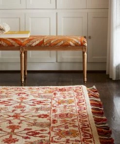 Alexander Home Sahara Botanical Berry Hand-Hooked Wool Area Rug