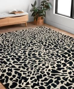 Alexander Home All Area Rugs And Runners Moroccan Leopard Wool Soft Area Rug