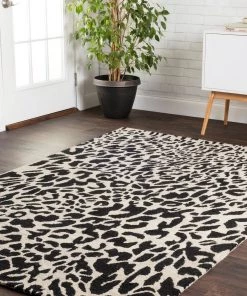 Alexander Home All Area Rugs And Runners Moroccan Leopard Wool Soft Area Rug