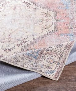 Artistic Weavers Persian Medallion Printed Machine Washable Area Soft Rug