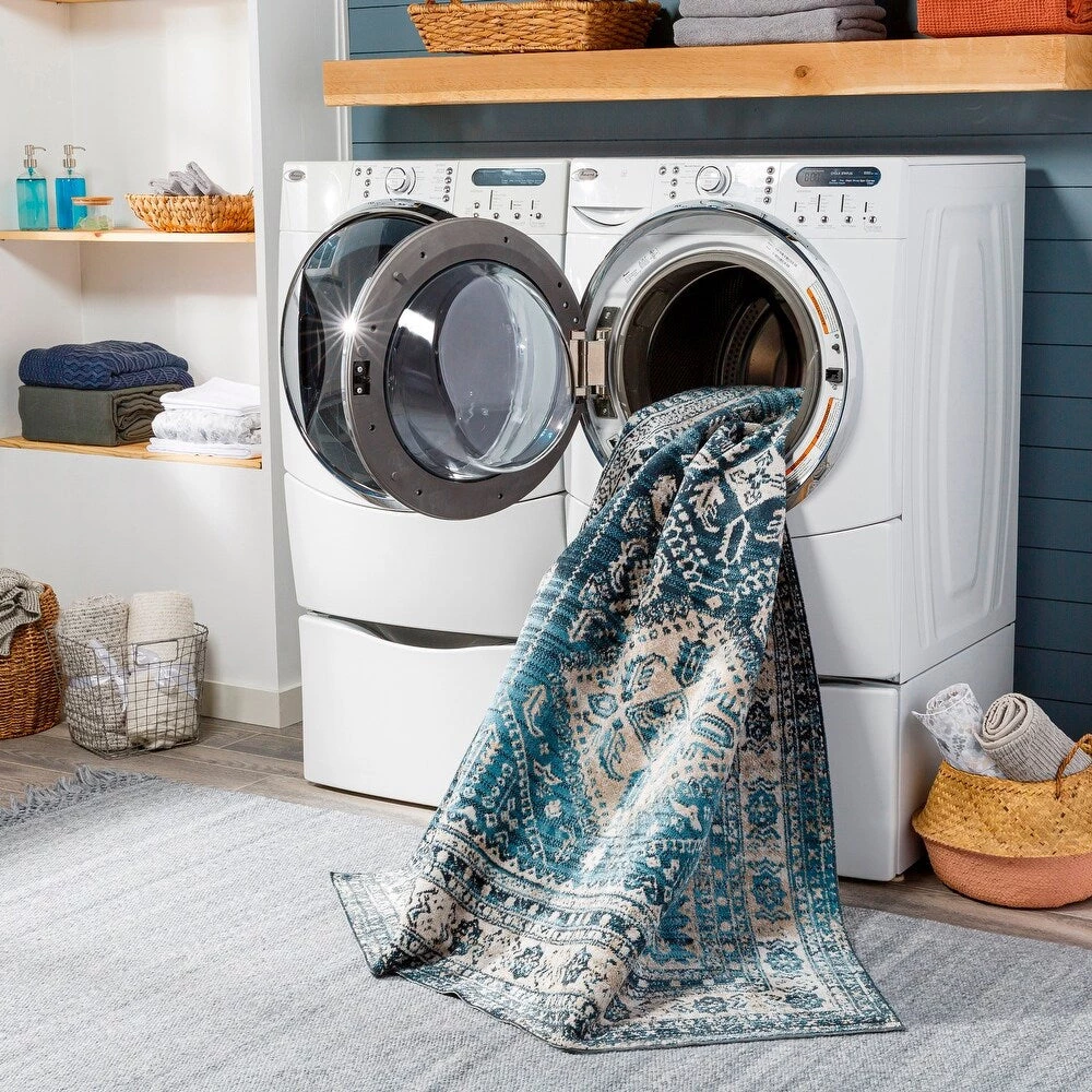 Artistic Weavers Machine Washable Traditional Diamond Area Soft Rug 8 Artistic Weavers Machine Washable Traditional Diamond Area Soft Rug