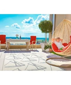Bombay Ambrosi Indoor/Outdoor Soft Area Rug Ivory