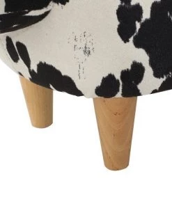 Modern Rugs And Decor Cow Shape Velvet Ottoman Home Décor