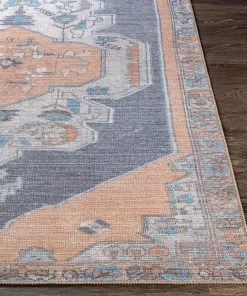 Artistic Weavers Global Medallion Printed Machine Washable Area Soft Rug