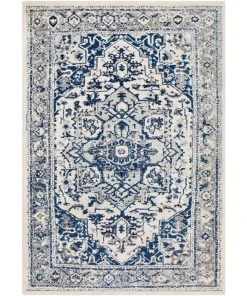 WW Traditional Navy Pale Blue Gray White Area Rugs All Area Rugs And Runners
