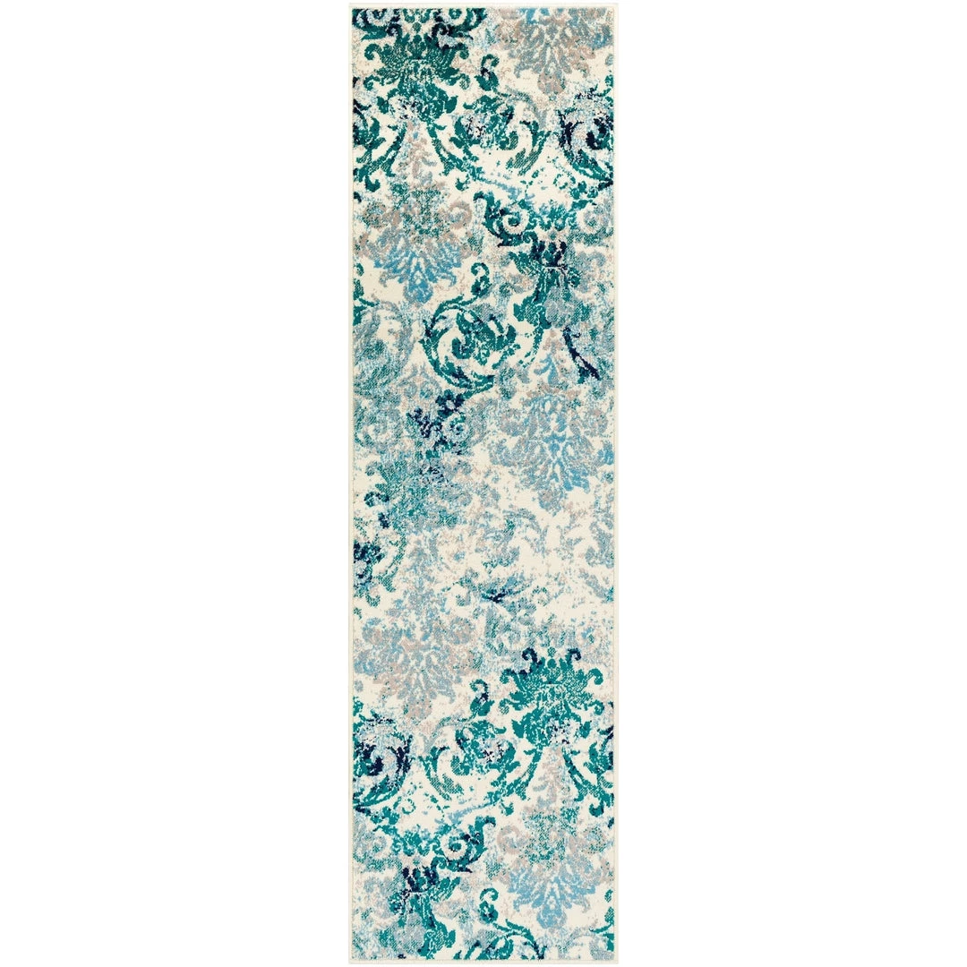 Arturas Teal Damask All Area Rugs And Runners Damask Pattern Soft Teal Aqua Ivory Area Rug 8 Arturas Teal Damask All Area Rugs And Runners Damask Pattern Soft Teal Aqua Ivory Area Rug