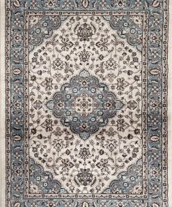 WRG Traditional Blue Medallion Floral Area Rug