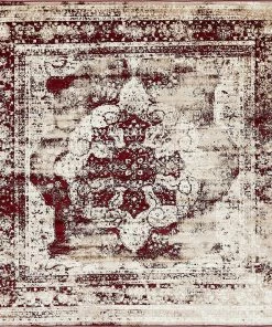 UL All Area Rugs And Runners Vintage Distressed Burgundy Area Rugs