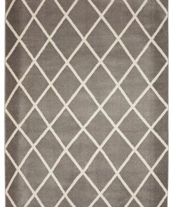 DD All Area Rugs And Runners Trellis Gray/Grey Ivory Area Rugs