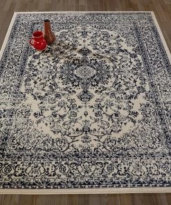 DD Oriental Design Ivory Navy Area Rugs Runners All Area Rugs And Runners