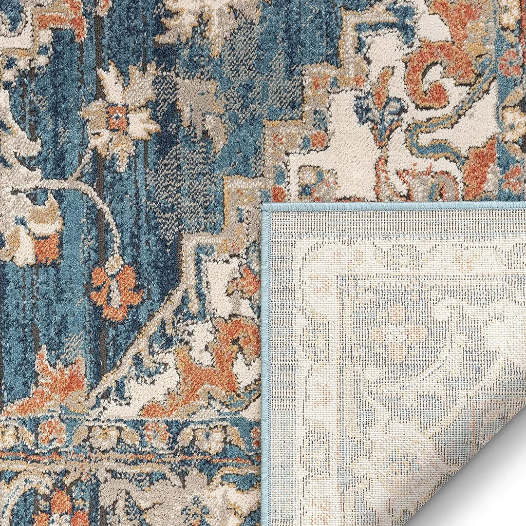 Well Woven All Area Rugs And Runners Judith Blue Vintage Medallion Area Rug 3 Well Woven All Area Rugs And Runners Judith Blue Vintage Medallion Area Rug