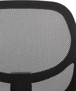 Modern Rugs And Decor Low-Back, Upholstered Mesh, Adjustable, Swivel Computer Office Desk Chair, Black Furniture