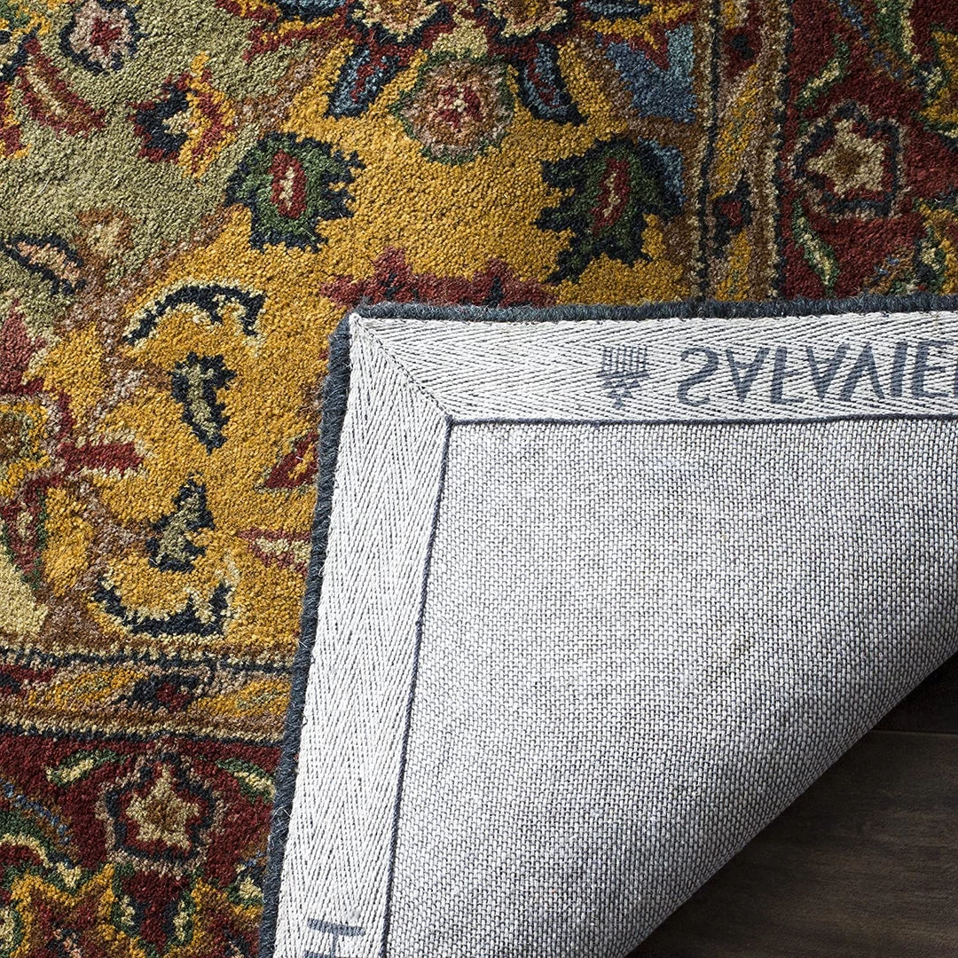 Safavieh All Area Rugs And Runners Heritage Collection Handmade Traditional Oriental Premium Wool Area Rug Multi / Burgundy 4 Safavieh All Area Rugs And Runners Heritage Collection Handmade Traditional Oriental Premium Wool Area Rug Multi / Burgundy