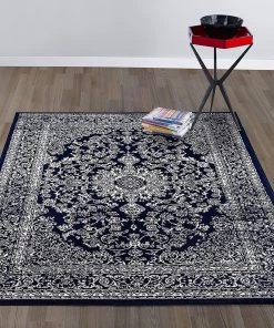DD Oriental Design Navy Ivory Area Rugs Runners All Area Rugs And Runners