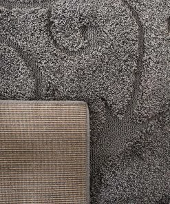 FAS All Area Rugs And Runners Premium Swirl Thick Plush Grey Area Shag Rug
