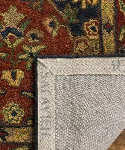 Modern Rugs And Decor Handmade Traditional Oriental Premium Wool Area Rug, Beige / Burgundy All Area Rugs And Runners