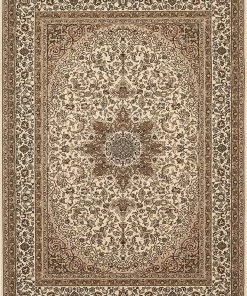 WRG Traditional Brown Medallion Area Rug