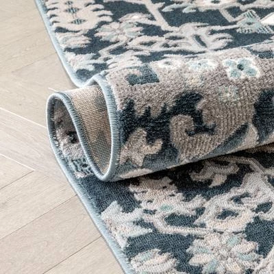 Well Woven Vintage Oriental Persian Blue Soft Area Rug 5 Well Woven Vintage Oriental Persian Blue Soft Area Rug