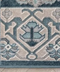 Well Woven Vintage Oriental Persian Blue Soft Area Rug 9 Well Woven Vintage Oriental Persian Blue Soft Area Rug