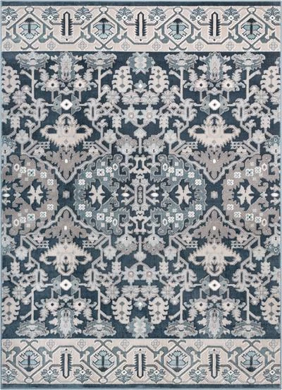 Well Woven Vintage Oriental Persian Blue Soft Area Rug 2 Well Woven Vintage Oriental Persian Blue Soft Area Rug