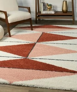 Balta Levine All Area Rugs And Runners Modern Geometric Berber Shag Soft Area Rug
