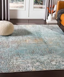 All Area Rugs And Runners Barsala Aqua Contemporary Abstract Area Soft Rug