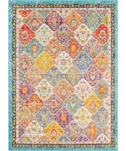 Besma Traditional Medallion Multi-color Area Rug
