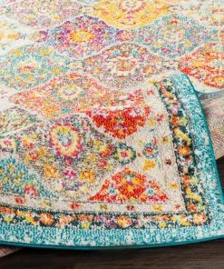 Besma Traditional Medallion Multi-color Area Rug