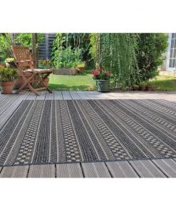 Bohemian Geometric Stripe Indoor/Outdoor Area Rug All Area Rugs And Runners