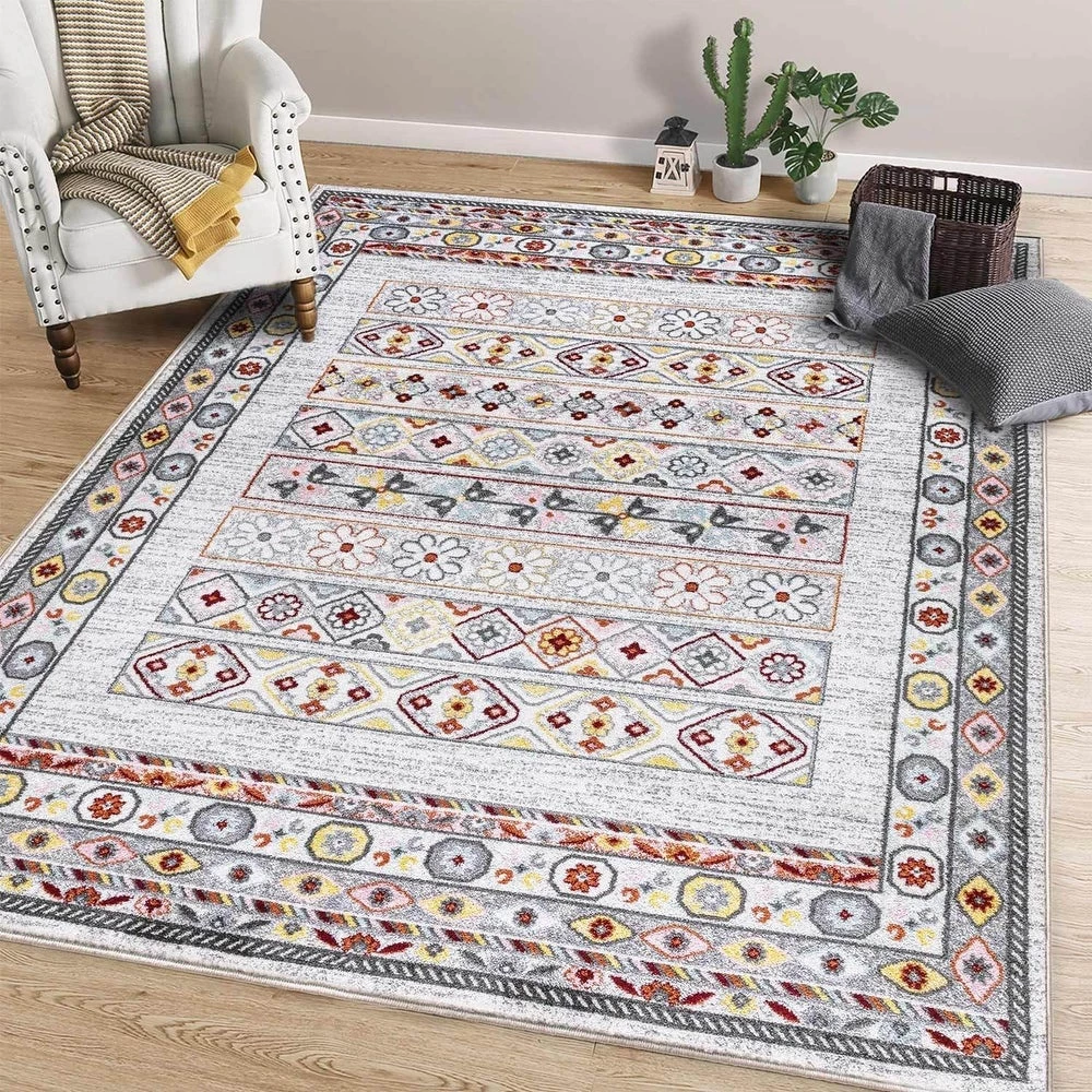 Bohemian & Eclectic Floral Pattern Soft Area Rugs 1 Bohemian & Eclectic Floral Pattern Soft Area Rugs
