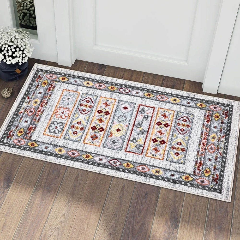 Bohemian & Eclectic Floral Pattern Soft Area Rugs 6 Bohemian & Eclectic Floral Pattern Soft Area Rugs