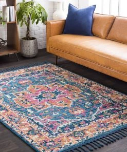 WW All Area Rugs And Runners Tassel Orange Pink Blue Area Rugs