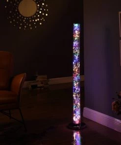 49" LED Minari ORE International 49 Inch LED Column Floor Lamp Home Décor