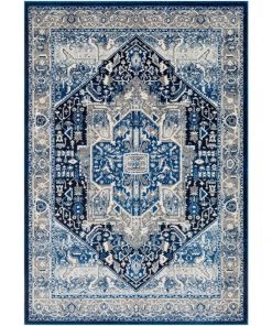 Brielle Navy All Area Rugs And Runners Traditional Navy Blue Gray White Area Rug