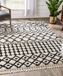 Well Woven All Area Rugs And Runners Moroccan Tribal Shag White Soft Area Rug
