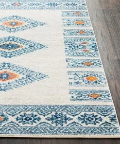 Camryn Boho Southwestern All Area Rugs And Runners Southwestern Ivory Gray Blue Area Rug