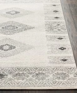 Camryn Boho Southwestern Area Rug Southwestern Ivory Gray White Black Area Rug All Area Rugs And Runners