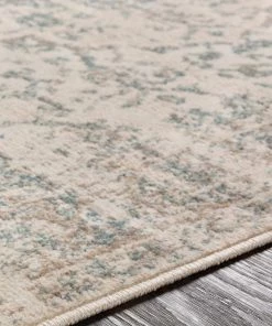 Carson Teal & Camel Vintage Traditional Gray Beige Cream Area Rug