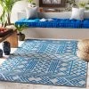All Area Rugs And Runners Cassian Bohemian Indoor/ Outdoor Area Rug Dark Blue