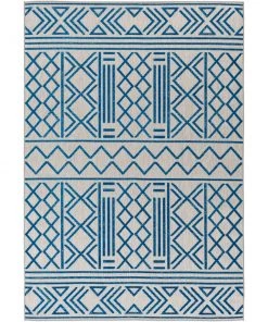 All Area Rugs And Runners Cassian Bohemian Indoor/ Outdoor Area Rug Dark Blue