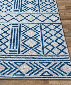 All Area Rugs And Runners Cassian Bohemian Indoor/ Outdoor Area Rug Dark Blue