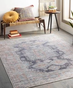 Artistic Weavers Vintage Global Printed Machine Washable Area Soft Rug