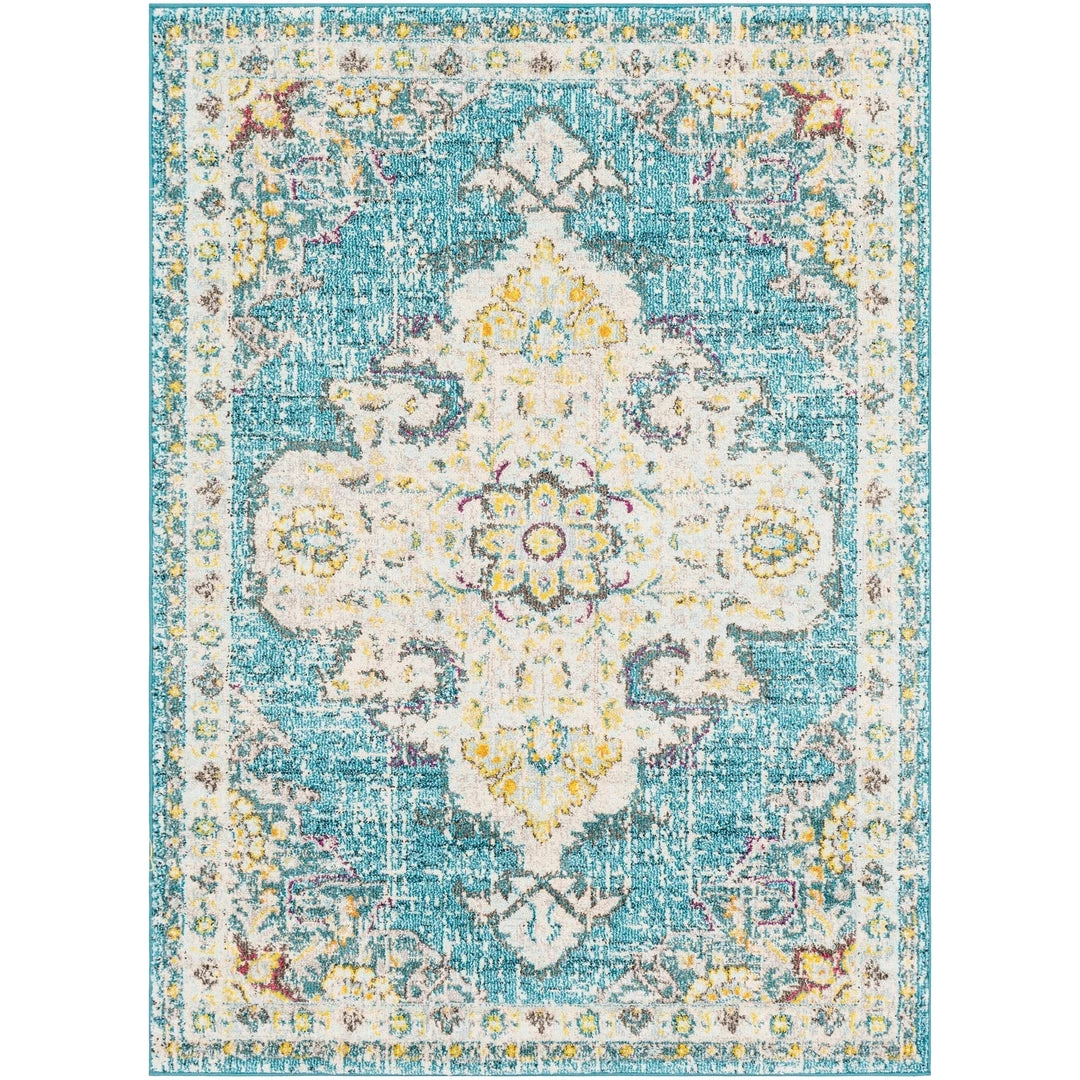 Chahira Teal Vintage Distressed Medallion All Area Rugs And Runners Vintage Medallion Teal Multi-color Area Rug 2 Chahira Teal Vintage Distressed Medallion All Area Rugs And Runners Vintage Medallion Teal Multi-color Area Rug