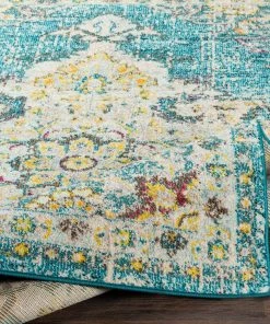 Chahira Teal Vintage Distressed Medallion All Area Rugs And Runners Vintage Medallion Teal Multi-color Area Rug 9 Chahira Teal Vintage Distressed Medallion All Area Rugs And Runners Vintage Medallion Teal Multi-color Area Rug
