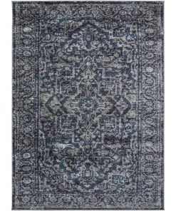 Copper Grove All Area Rugs And Runners Vintage Navy Blue Gray White Area Rug