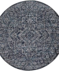 Copper Grove All Area Rugs And Runners Vintage Navy Blue Gray White Area Rug